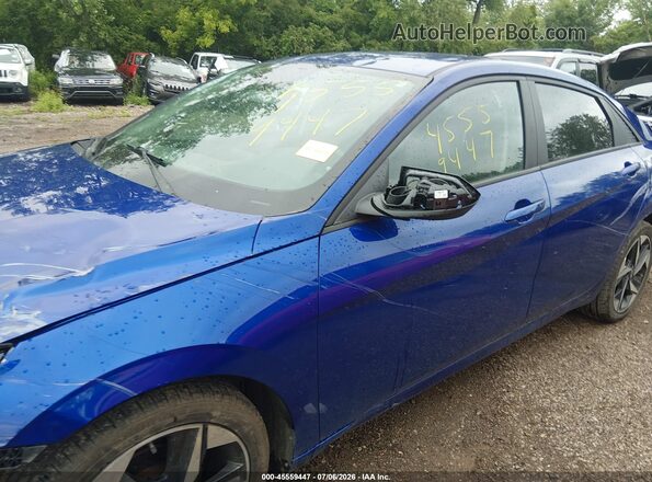 KMHLS4AGXPU477303 2023 HYUNDAI ELANTRA Blue Vista interior de 360 grados