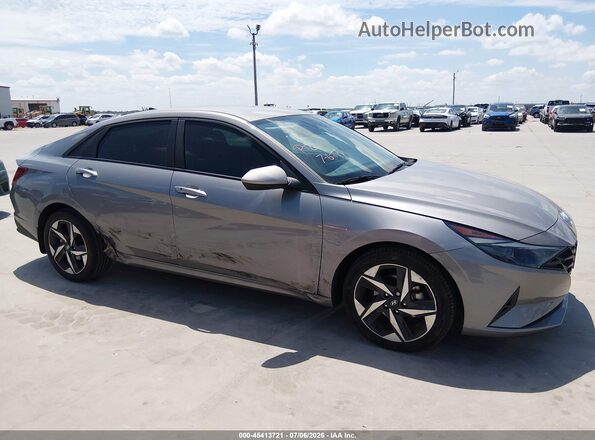 KMHLS4AGXPU520313 2023 HYUNDAI ELANTRA Серый Вид задней части салона