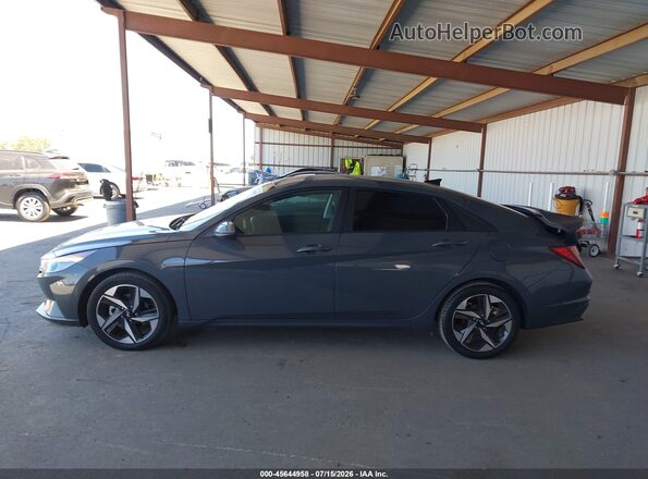 KMHLS4AGXPU600680 2023 HYUNDAI ELANTRA Gray Widok wnętrza 360 stopni