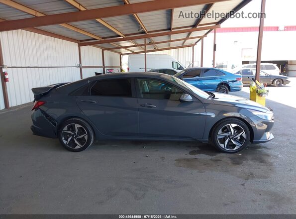 KMHLS4AGXPU600680 2023 HYUNDAI ELANTRA Gray Widok wnętrza z tyłu