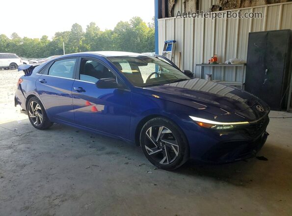 KMHLS4DG0RU647862 2024 HYUNDAI ELANTRA Синий Передняя правая четверть
