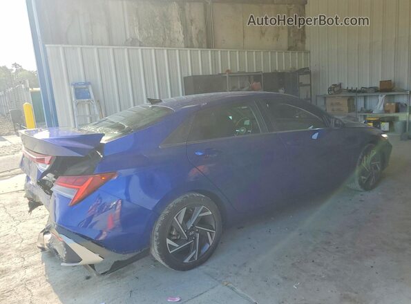 KMHLS4DG0RU647862 2024 HYUNDAI ELANTRA Синий Задняя правая четверть