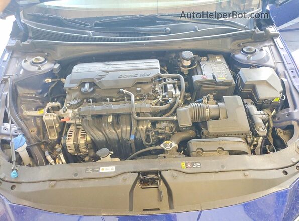 KMHLS4DG0RU647862 2024 HYUNDAI ELANTRA Синий Вид задней части салона