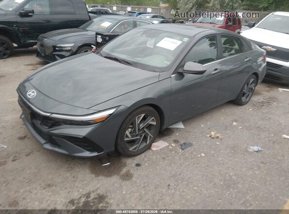 KMHLS4DG0SU018205 2025 HYUNDAI ELANTRA Gray Vista tres cuartos delantera izquierda