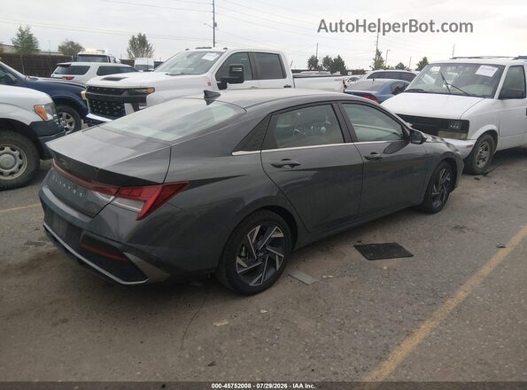 KMHLS4DG0SU018205 2025 HYUNDAI ELANTRA Gray Trasero derecho