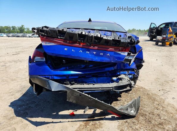 KMHLS4DG0SU878279 2025 HYUNDAI ELANTRA Blue Հետևի տեսք