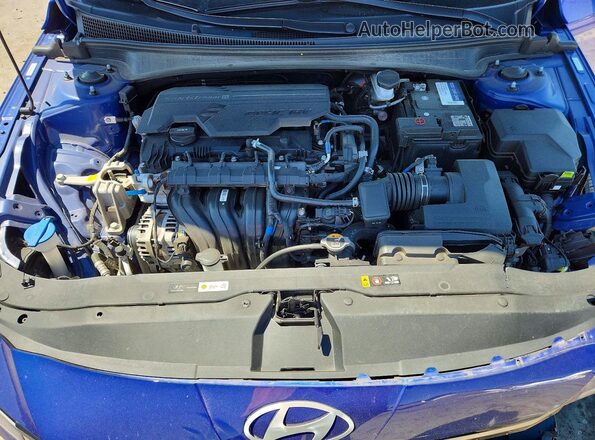 KMHLS4DG0SU878279 2025 HYUNDAI ELANTRA Blue Սալոնի հետևի տեսք