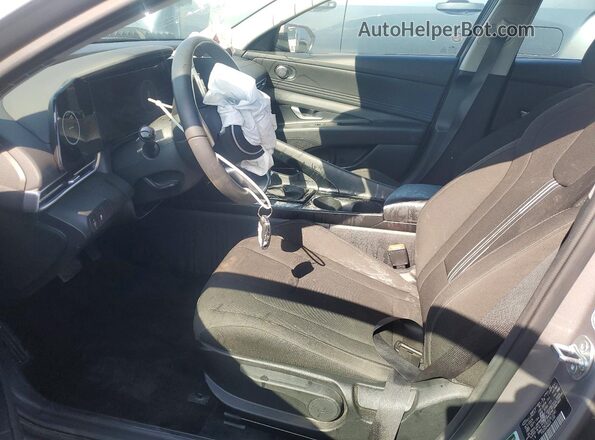 KMHLS4DG0SU912382 2025 HYUNDAI ELANTRA Gray წინა სალონის ხედი