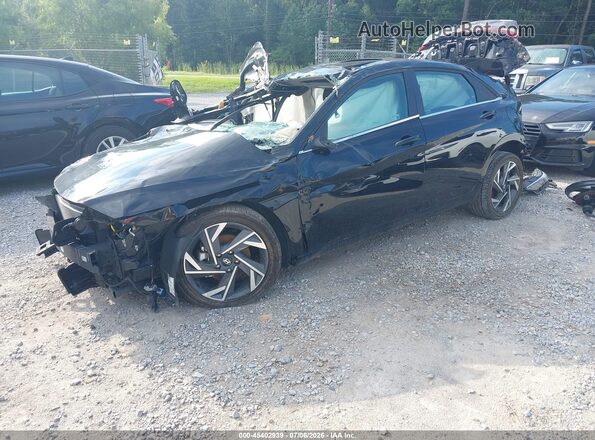 KMHLS4DG0SU939159 2025 HYUNDAI ELANTRA Черный Передняя левая четверть