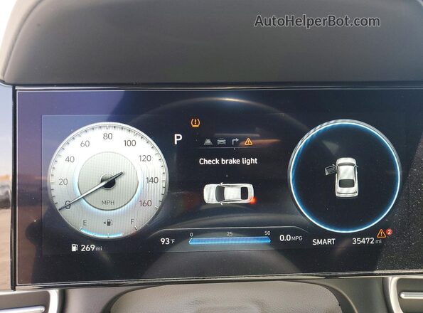 KMHLS4DG0SU963347 2025 HYUNDAI ELANTRA Blue Widok zestawu wskaźników