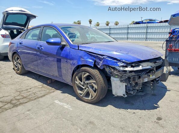 KMHLS4DG0SU963347 2025 HYUNDAI ELANTRA Blue Przód prawy
