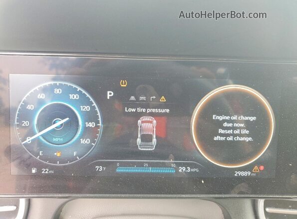 KMHLS4DG1SU031593 2025 HYUNDAI ELANTRA White Instrument cluster view