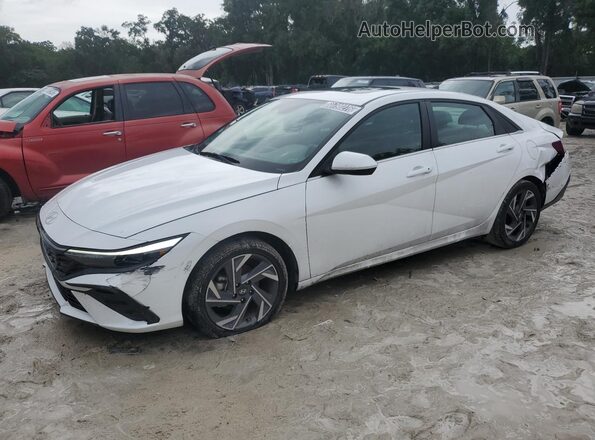 KMHLS4DG1SU031593 2025 HYUNDAI ELANTRA White VIN sticker view