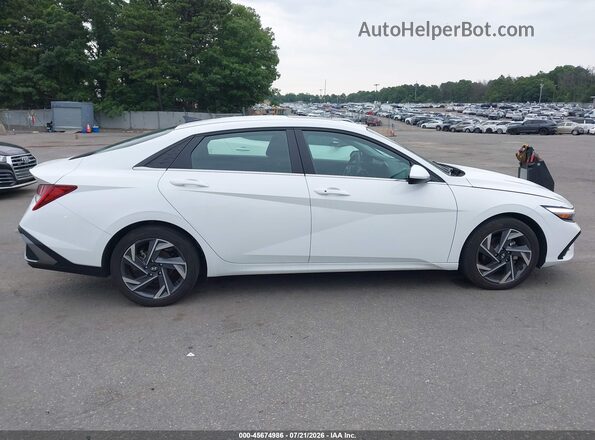 KMHLS4DG1SU862401 2025 HYUNDAI ELANTRA Белый Вид задней части салона