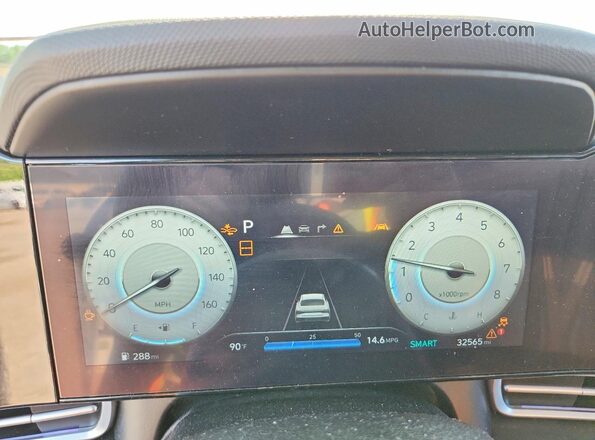 KMHLS4DG1SU872619 2025 HYUNDAI ELANTRA Серый Вид щитка приборов