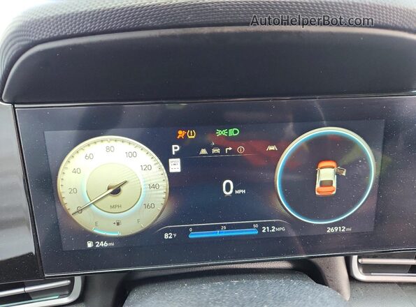 KMHLS4DG2RU663416 2024 HYUNDAI ELANTRA Gray Instrument cluster view