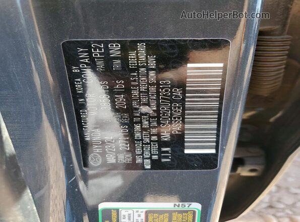 KMHLS4DG2RU773513 2024 HYUNDAI ELANTRA Gray Շարժիչի բաժամունքի տեսք