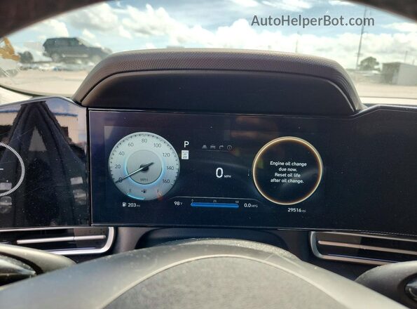 KMHLS4DG2RU786424 2024 HYUNDAI ELANTRA Gray ხელსაწყოთა პანელის ხედი