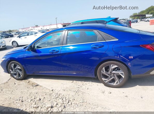 KMHLS4DG2SU033224 2025 HYUNDAI ELANTRA Blue Панорамний вид салону 360°