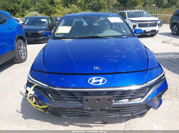 KMHLS4DG2SU033224 2025 HYUNDAI ELANTRA Blue Вид щитка приладів
