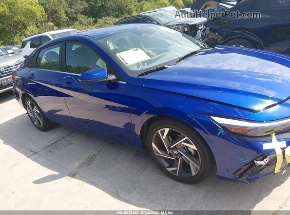 KMHLS4DG2SU033224 2025 HYUNDAI ELANTRA Blue Вид задньої частини салону