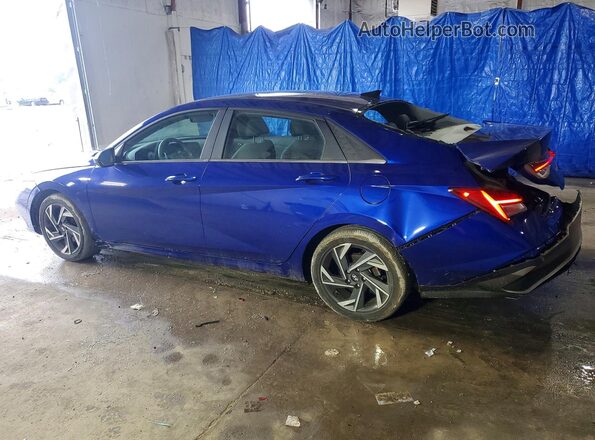 KMHLS4DG3RU707309 2024 HYUNDAI ELANTRA Синий Задняя левая четверть