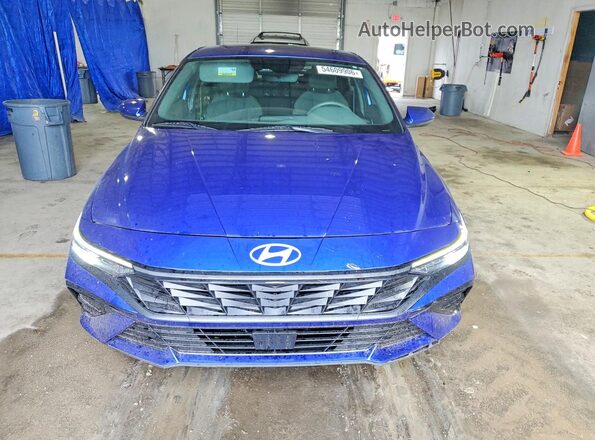 KMHLS4DG3RU707309 2024 HYUNDAI ELANTRA Синий Вид спереди