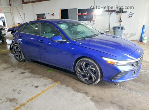 KMHLS4DG3RU707309 2024 HYUNDAI ELANTRA Синий Передняя правая четверть