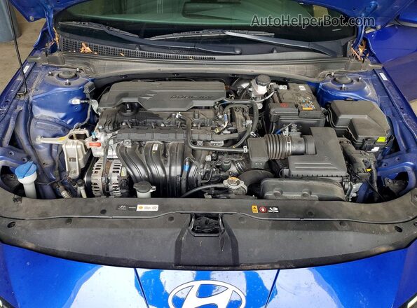 KMHLS4DG3RU707309 2024 HYUNDAI ELANTRA Синий Вид задней части салона