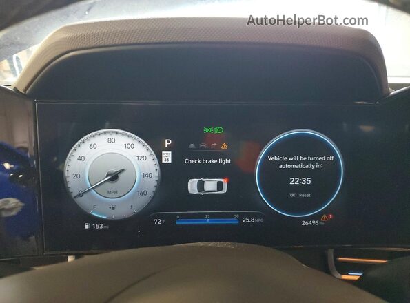 KMHLS4DG3RU707309 2024 HYUNDAI ELANTRA Синий Вид щитка приборов