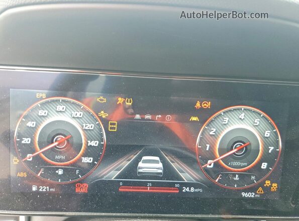 KMHLS4DG3SU038044 2025 HYUNDAI ELANTRA Серый Вид щитка приборов