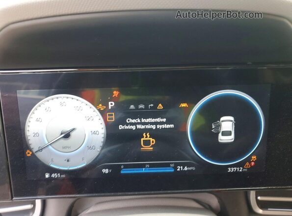 KMHLS4DG3SU965674 2025 HYUNDAI ELANTRA Gray Instrument cluster view