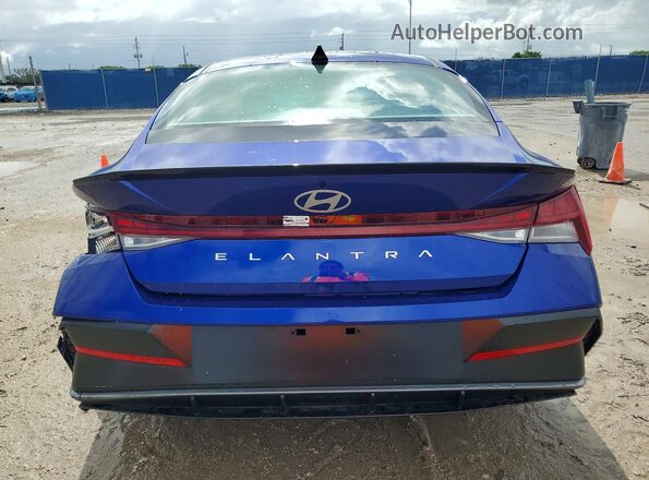 KMHLS4DG3TU114668 2026 HYUNDAI ELANTRA Синий Вид сзади