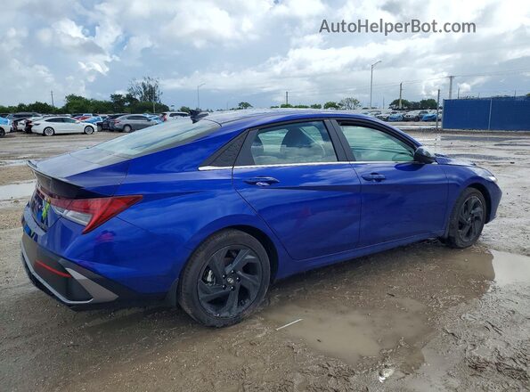 KMHLS4DG3TU114668 2026 HYUNDAI ELANTRA Синий Задняя правая четверть