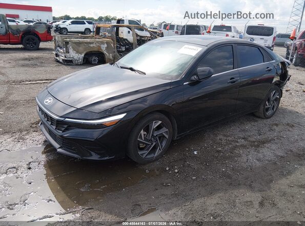 KMHLS4DG4RU758043 2024 HYUNDAI ELANTRA Black Передня ліва чверть