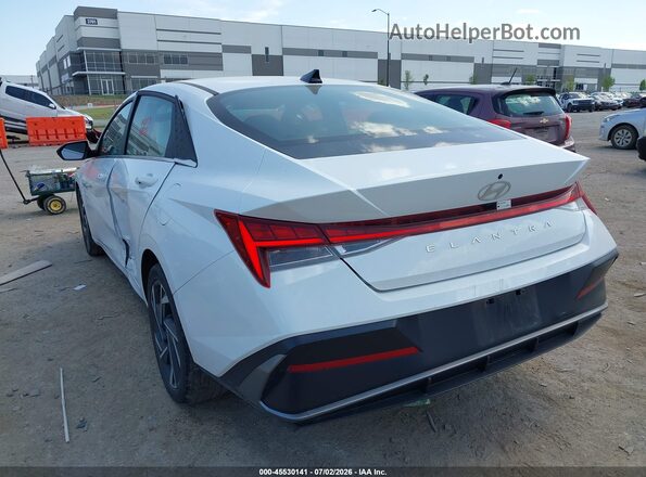 KMHLS4DG4SU860884 2025 HYUNDAI ELANTRA White Trasero izquierdo