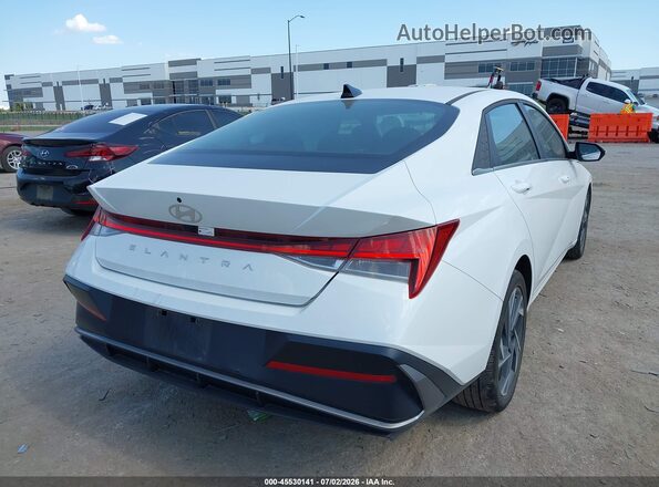 KMHLS4DG4SU860884 2025 HYUNDAI ELANTRA White Trasero derecho