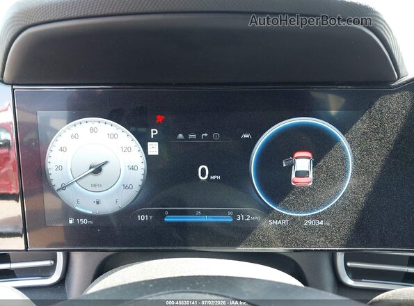 KMHLS4DG4SU860884 2025 HYUNDAI ELANTRA White Vista de los asientos traseros