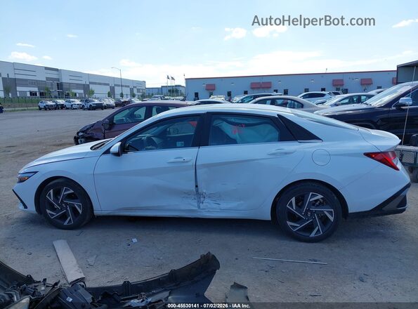KMHLS4DG4SU860884 2025 HYUNDAI ELANTRA White Vista interior de 360 grados