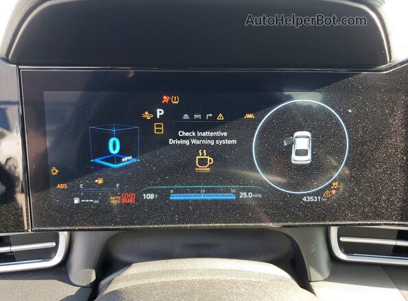 KMHLS4DG4SU889074 2025 HYUNDAI ELANTRA Gray Vista del cuadro de instrumentos
