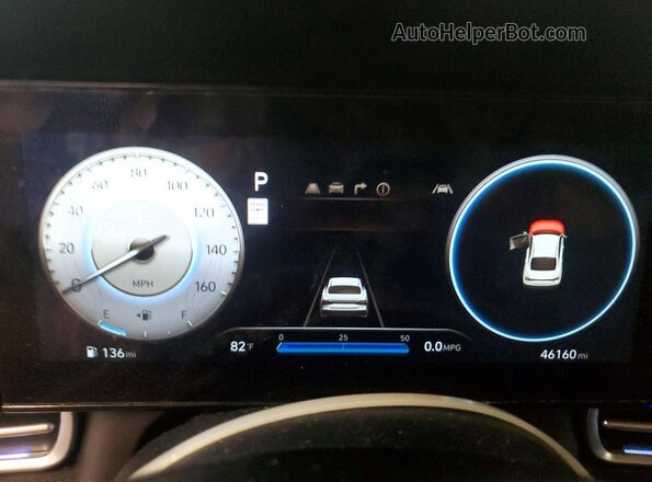 KMHLS4DG4SU897353 2025 HYUNDAI ELANTRA Blue Instrument cluster view