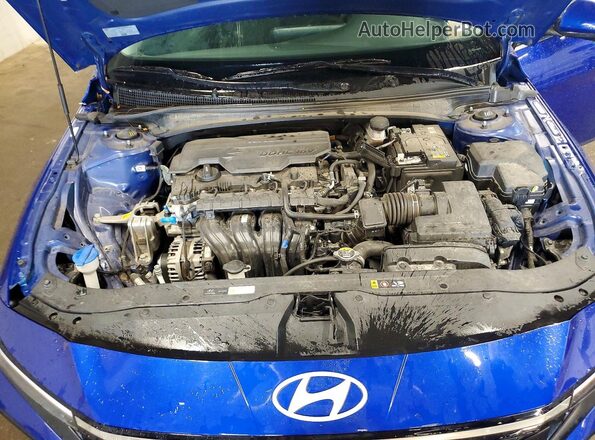 KMHLS4DG4SU897353 2025 HYUNDAI ELANTRA Blue Rear interior view