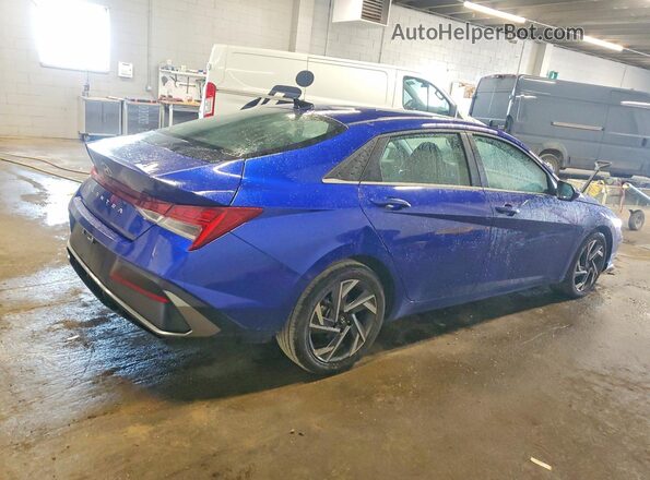 KMHLS4DG4SU897353 2025 HYUNDAI ELANTRA Blue Rear right