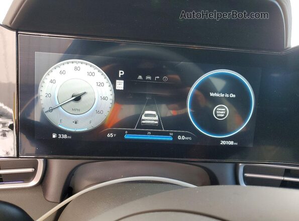 KMHLS4DG4SU946843 2025 HYUNDAI ELANTRA White Instrument cluster view