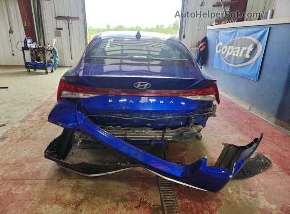 KMHLS4DG5SU882201 2025 HYUNDAI ELANTRA Blue Rear view