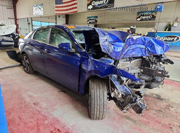 KMHLS4DG5SU882201 2025 HYUNDAI ELANTRA Blue Front right