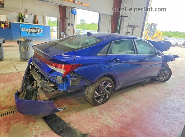 KMHLS4DG5SU882201 2025 HYUNDAI ELANTRA Blue Rear right