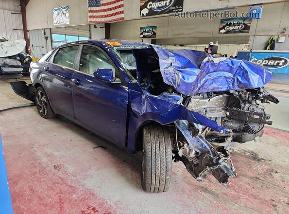 KMHLS4DG5SU882201 2025 HYUNDAI ELANTRA Blue VIN sticker view