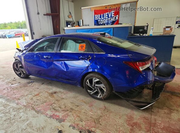 KMHLS4DG5SU882201 2025 HYUNDAI ELANTRA Blue Rear left