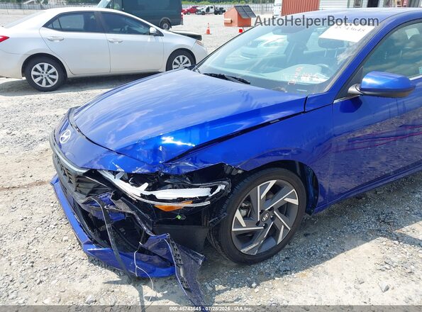 KMHLS4DG5SU943451 2025 HYUNDAI ELANTRA Blue Դիմացի տեսք